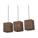 Ledvance Decor Pappe Quadrat Braun | Geeignet für 3X E27