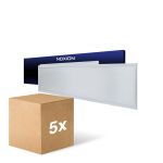 Mehrfachpackung 5x Noxion LED Panel Ecowhite V4.0 28W 3200lm - 830 Warmweiß | 120x30cm - UGR <19 - Philips driver