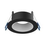 Noxion LED-Spot Ares Tief ring Schwarz - mit Innenring Weiß | Ausschnitt 68mm - incl. GU10 Fitting